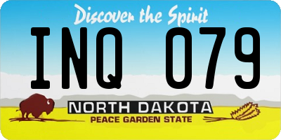 ND license plate INQ079