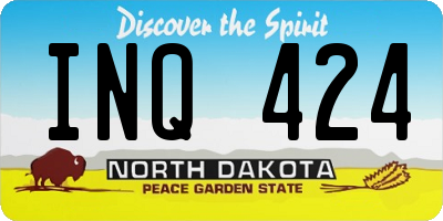 ND license plate INQ424