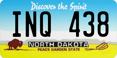 ND license plate INQ438