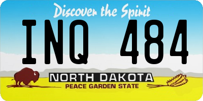 ND license plate INQ484