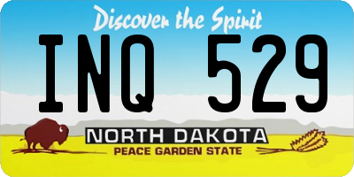 ND license plate INQ529