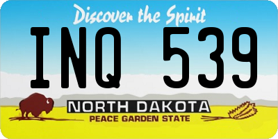 ND license plate INQ539