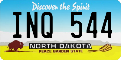 ND license plate INQ544