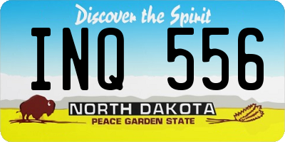 ND license plate INQ556