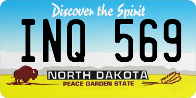 ND license plate INQ569