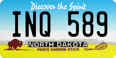 ND license plate INQ589