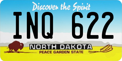 ND license plate INQ622