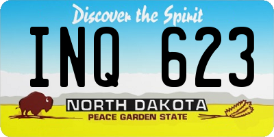 ND license plate INQ623