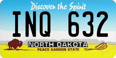 ND license plate INQ632