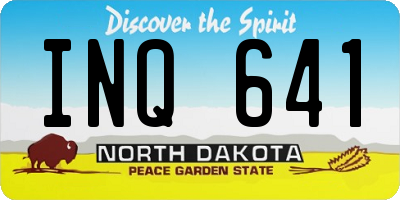 ND license plate INQ641