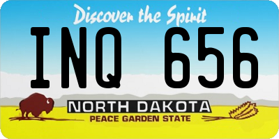 ND license plate INQ656