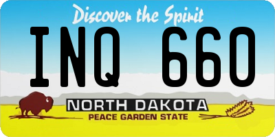 ND license plate INQ660