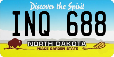 ND license plate INQ688