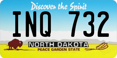 ND license plate INQ732