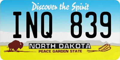 ND license plate INQ839
