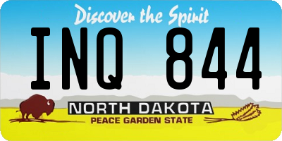 ND license plate INQ844