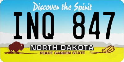 ND license plate INQ847