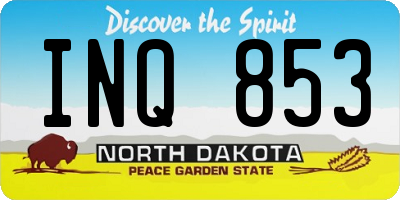 ND license plate INQ853
