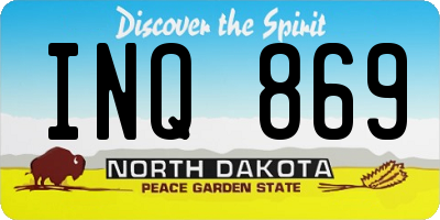ND license plate INQ869
