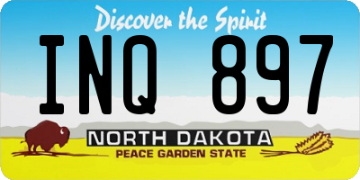 ND license plate INQ897