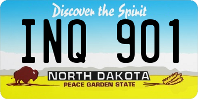 ND license plate INQ901