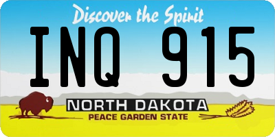 ND license plate INQ915