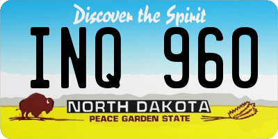 ND license plate INQ960
