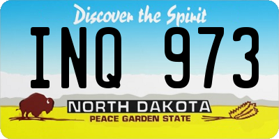ND license plate INQ973