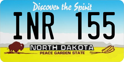 ND license plate INR155