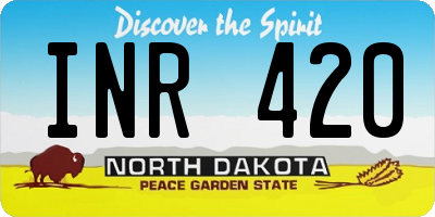 ND license plate INR420
