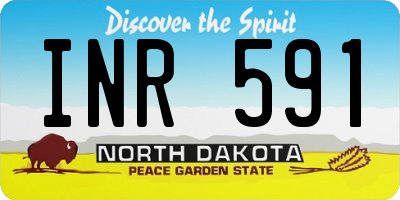 ND license plate INR591