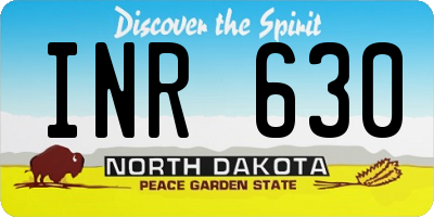 ND license plate INR630