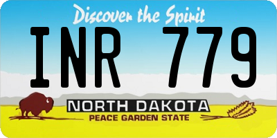 ND license plate INR779