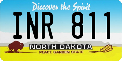 ND license plate INR811