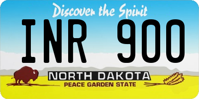 ND license plate INR900