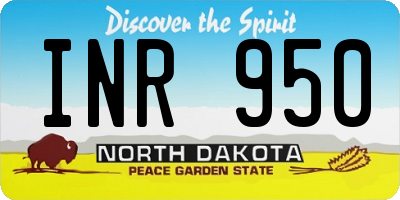 ND license plate INR950