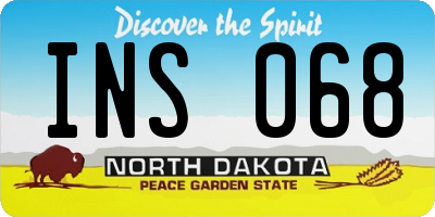ND license plate INS068