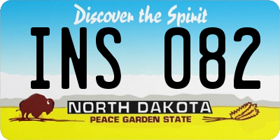 ND license plate INS082