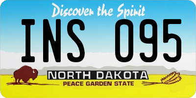 ND license plate INS095