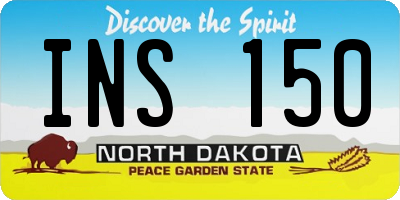 ND license plate INS150