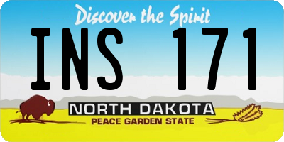 ND license plate INS171