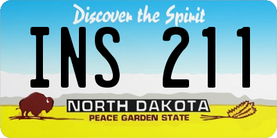 ND license plate INS211