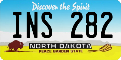 ND license plate INS282