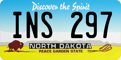 ND license plate INS297