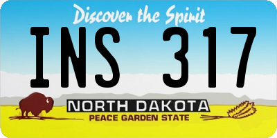 ND license plate INS317