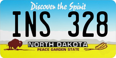 ND license plate INS328
