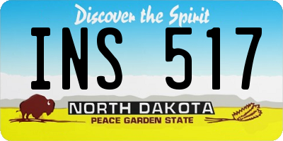 ND license plate INS517