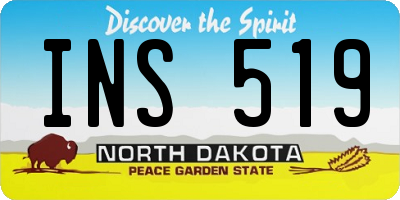 ND license plate INS519