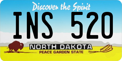 ND license plate INS520