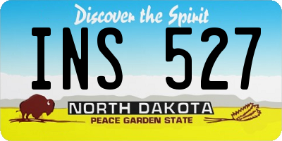 ND license plate INS527